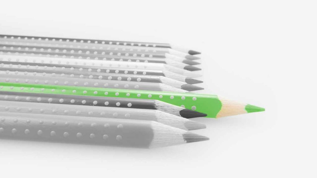 Grüner Bleistift